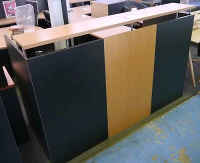 New Beech Swan Reception Counter Front Office Desk Furniture New Beech Swan Reception Counter Front Office Desk Furniture