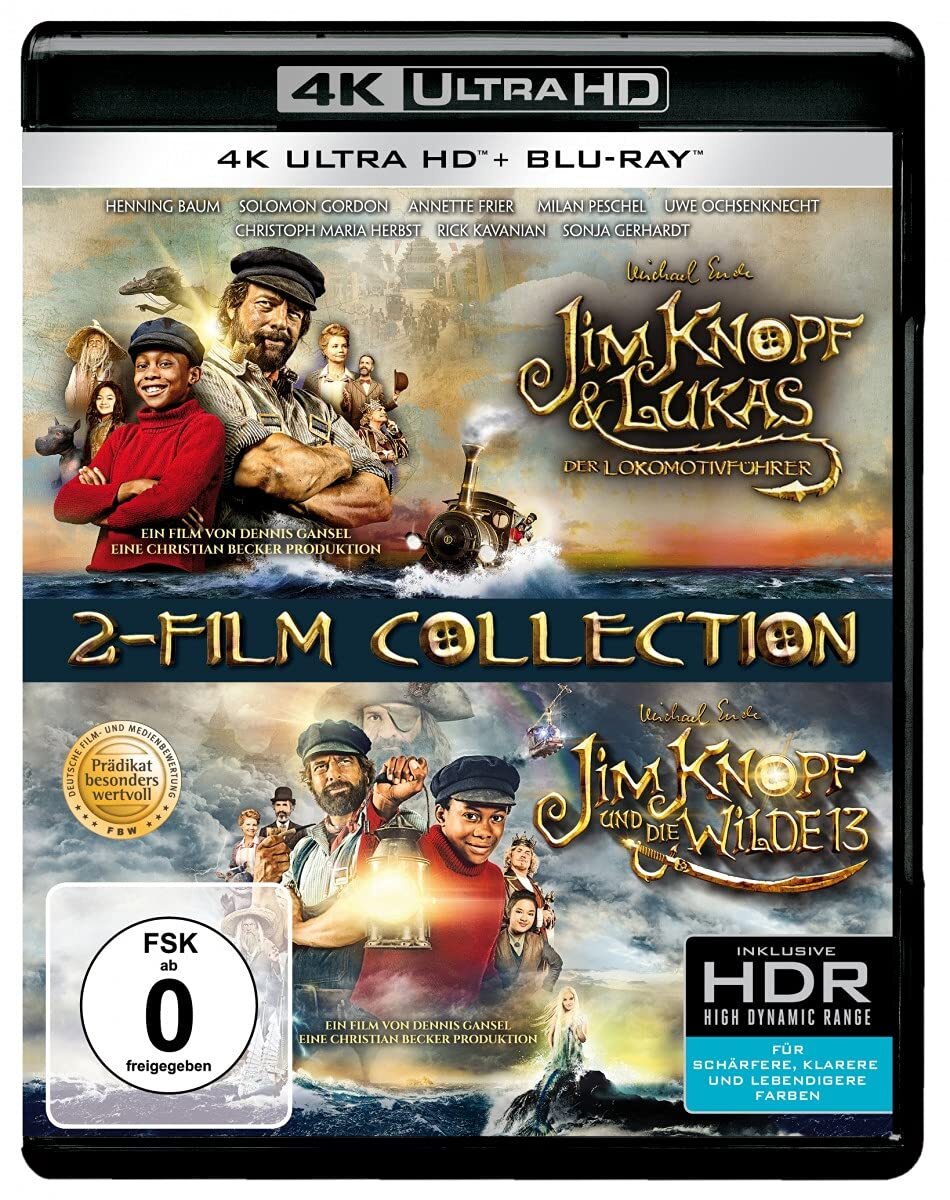 Jim Knopf & Lukas der Lokomotivführer + Jim Knopf und die Wilde (4K UHD Blu-ray)