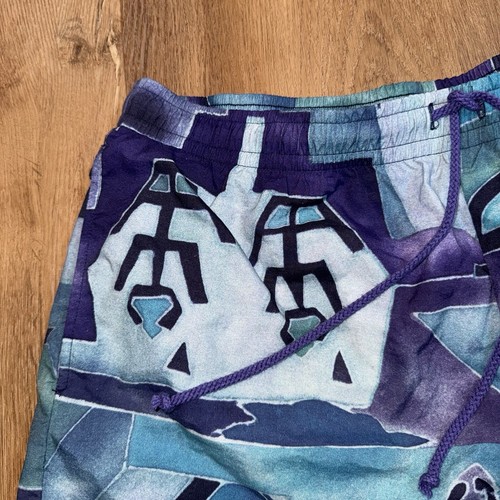 Vtg 80s Erima Shorts Abstract All Over Print Swim trunks Jams Fresh Mens Large - Picture 4 of 9