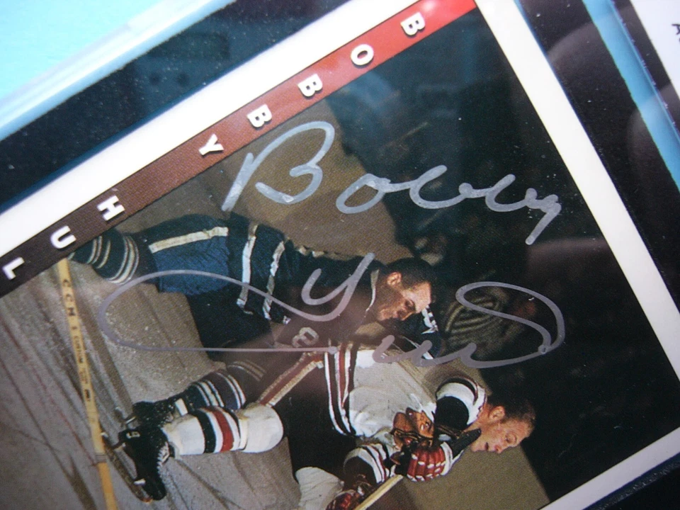 1992 1992/93 ULTIMATE NHL HOCKEY CARD #89 BOBBY HULL NM SHARP KSA AUTO AUTOGRAPH - Image 4 of 4