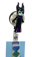 Malificent Badge Reel Belt Clip ID Holder Pediatric Nurse Doctor Teacher Gift