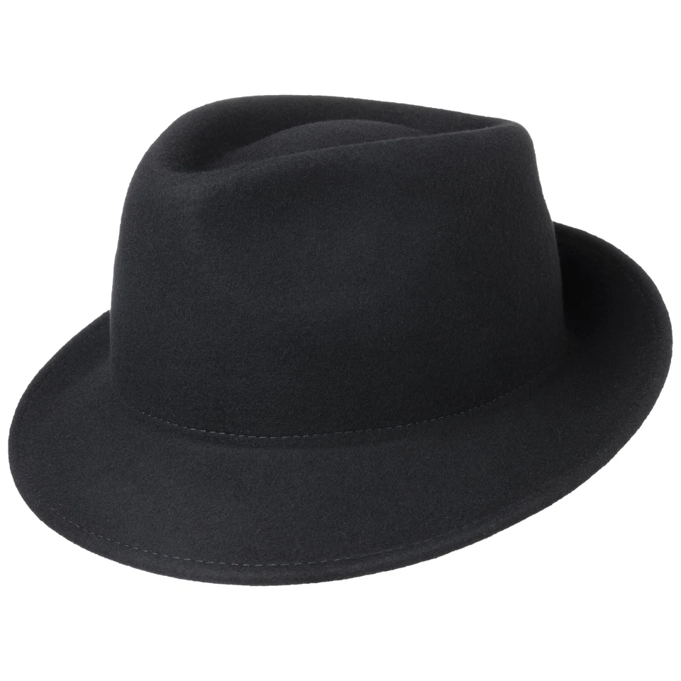 LIPODO Uni Trilby Wollfilzhut Hut Trilbyhut Filzhut Fedora Damenhut