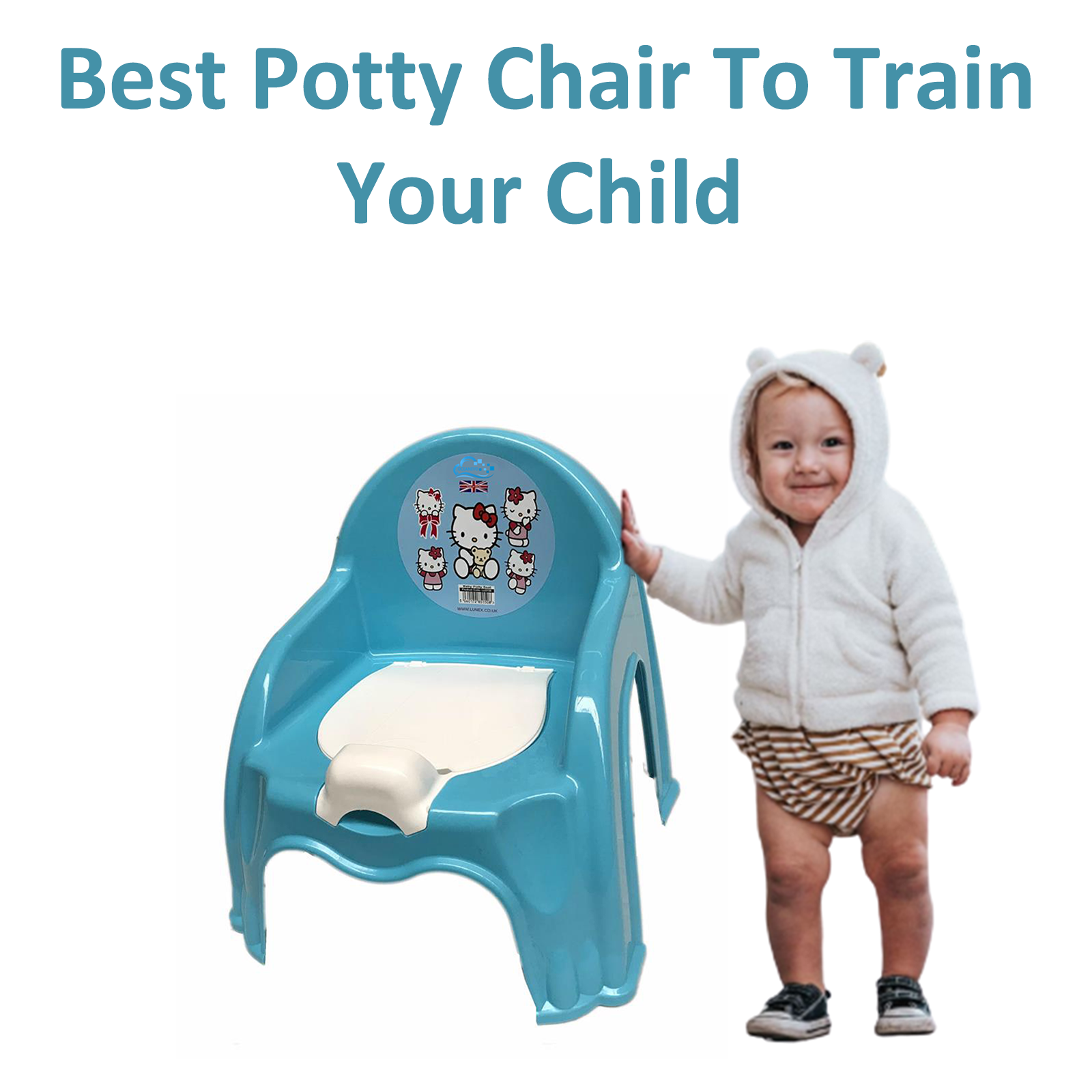 Children Potty Training Chair Kid Toddler Plastic Toilet Seat Handle