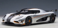 79024 AUTOart 1:18 Koenigsegg Agera RS Silver/Carbon Black model car