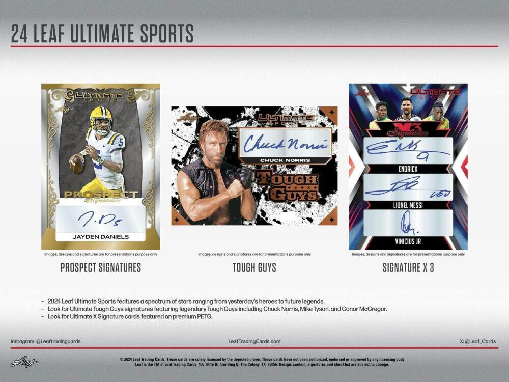 2024 Leaf Ultimate Multi Sports Factory Sealed Hobby 10 Box