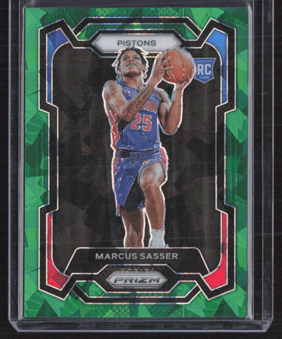 2023 Panini Prizm #174 Marcus Sasser Green Ice