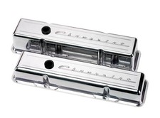Billet Specialties 95123 Script Short Valve Cover For Small Block Chevy