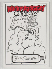 2011 Topps Wacky Packs Packages BILL GRIFFITH Sketch Card BLUNDER Old School 2