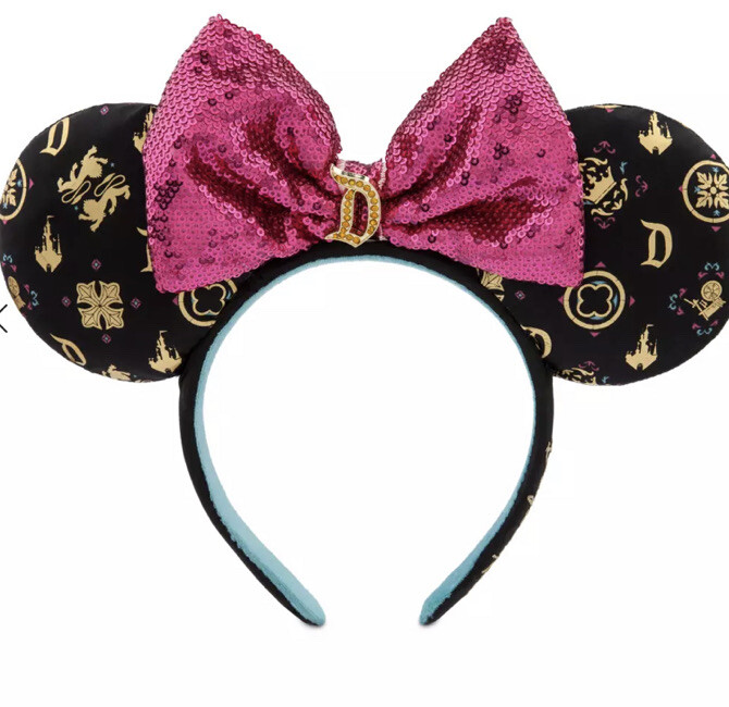 Disneyland Minnie Mouse Ear Headband w/Sequined Bow  display picture 2