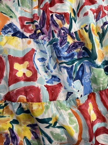 Lauren Ralph Lauren Womens Watercolor Floral 100% Silk Halter Midi Dress Size 12 - Picture 3 of 4