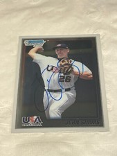 JOHN SIMMS AUTO RC 2010 1st Bowman Chrome HAND SIGNED AUTOGRAPH