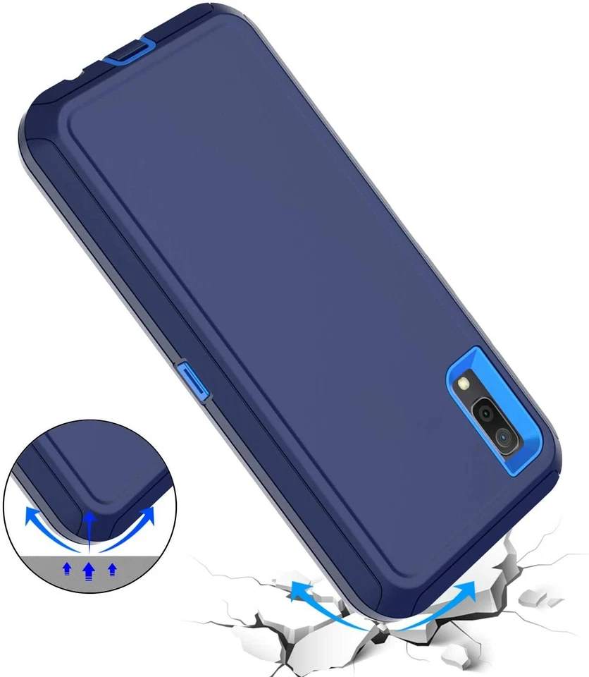 For Samsung Galaxy A50 Heavy Duty Hybrid 3 in 1 Hybrid Shockproof Case Full-Body - Image 3 of 4