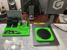 Longer Nano Pro, 4" Round Slate Coaster Jig, Galvo laser 