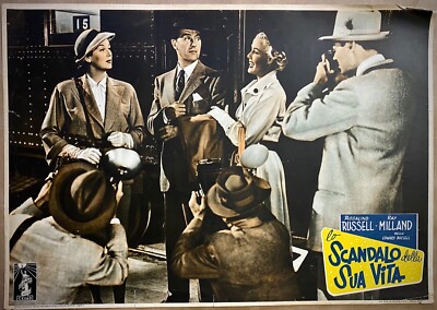 LO SCANDALO DELLA VITA-Lobby Card Originale Fotobusta- Rosalind Russell -1950 - 