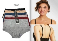 3 6 Pack Cotton Mid Rise Light Tummy Control Full Seat Coverage Bikini panty