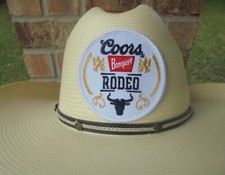NEW/UNUSED COORS BANQUET RODEO ADHESIVE BACK HAT PATCH