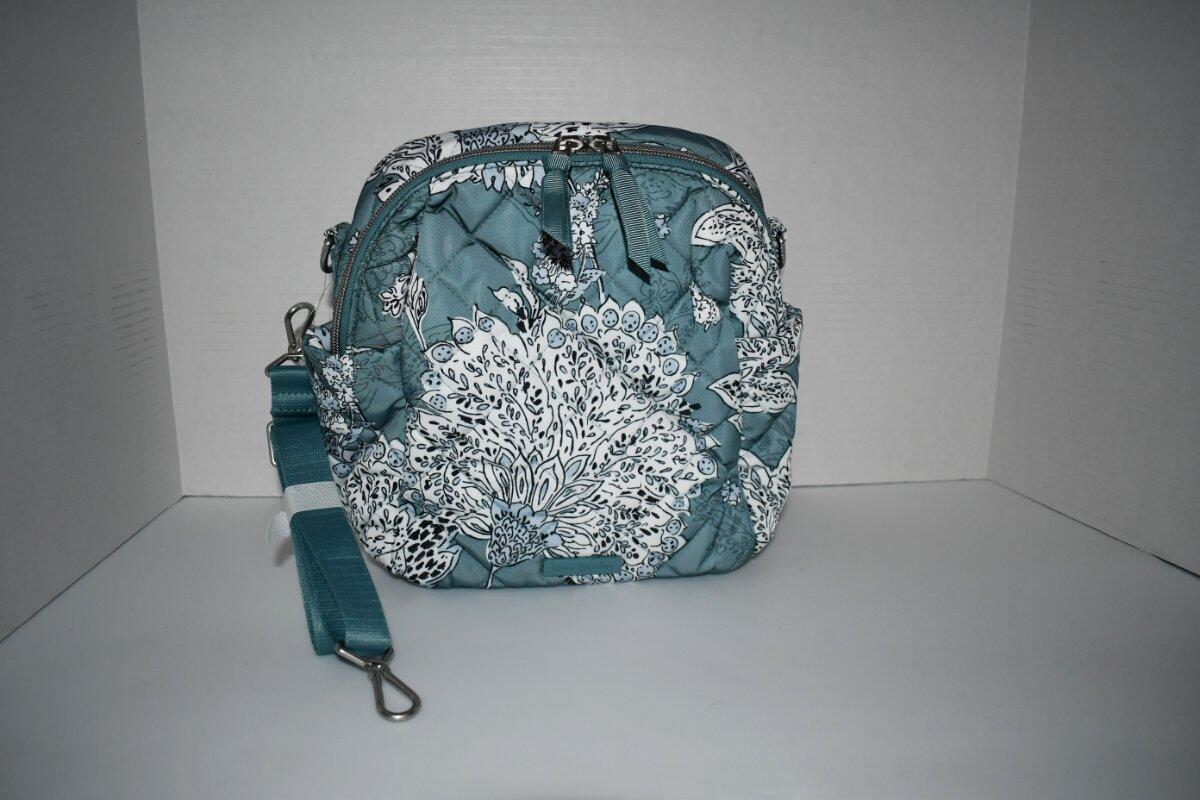 Vera Bradley Tiger Lily Blue Oar Convertible SMALL Backpack 