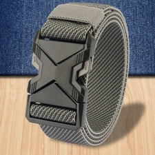 Durable Tactical Canvas Belt for Men's Jeans 1.5 inch Width Strong Webbed Strap