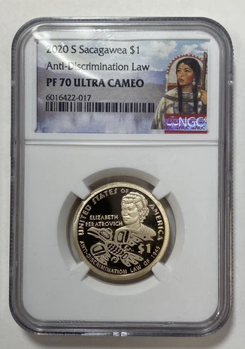 2020 S  $1 Sacagawea Anti-Discrimination Law PF70 Ultra Cameo. NGC