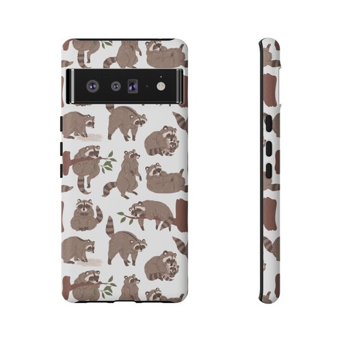 Raccoon Forest Phone Case - Cute Woodland Design, Animal Lover Gift - Dual Layer - Picture 90 of 177