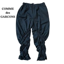 USED EXCELLENT CONDITION COMME DES GARCONS RELAXED FIT BLACK PANTS WITH GATH
