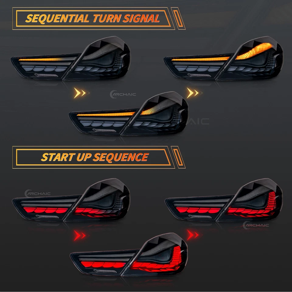 LED Tail Lights For BMW 6 Series F06 F12 F13 M6 640 650 & Alpina B6 2012-2019 Foto 3 de 4