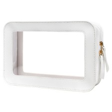 LETGO Clear Makeup Bags, TSA Approved Toiletry Bag with Zipper, Transaparent ...