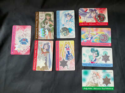 Sailor Moon Cards Japanese Vintage 90 s Mercury  Jupiter Mars Chibi-usa Pluto