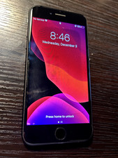 Apple Iphone 7 Unlocked 32GB Matte Black Fair Condition Working Phone