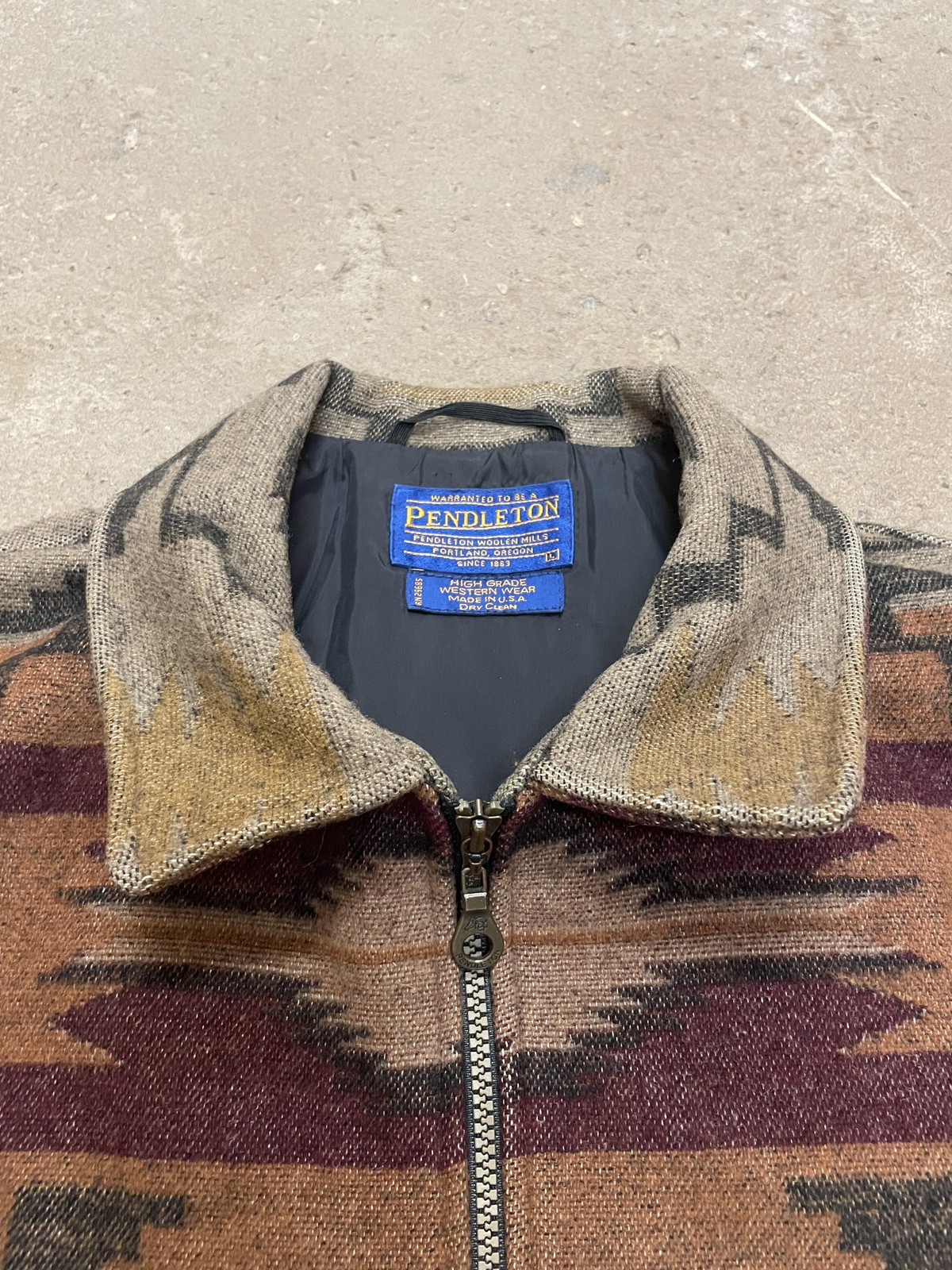 Pendleton Jacket Mens Large Multicolor Wool South… - image 6