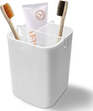 Countertop, 4 Slots Electric Toothbrush and Toothpaste Organizer Caddy for
