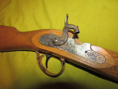 Connecticut Valley Arms Inc, Muzzle Loading Gun Stock, Lock, Key, Trigger, 50cal