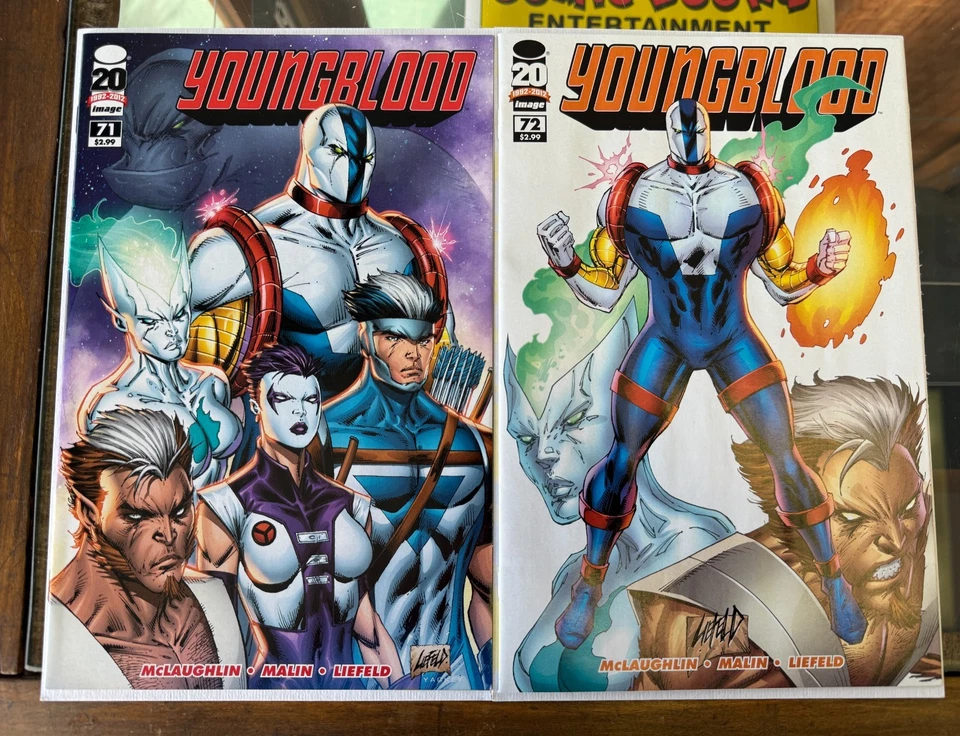 Youngblood #71 72 75 Variant 76 77 Image 2013 Lot - Rob Liefeld Low Print  Run - Image 2 of 4
