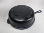 Vintage Lodge Cast Iron 9.25" Scalloped Crescent Moon Chicken Fryer Skillet Pot