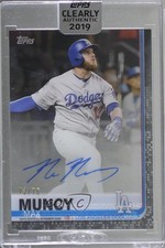2019 Topps Clearly Authentic Auto Black 43/75 Max Muncy #CAA-MM Auto qy8