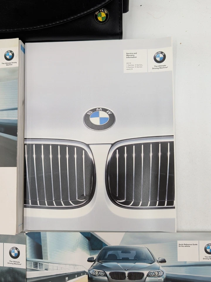 BMW Serie 5 2012 sedán 528i 535i 550i manual del propietario instrucciones rápidas con estuche Foto 3 de 4