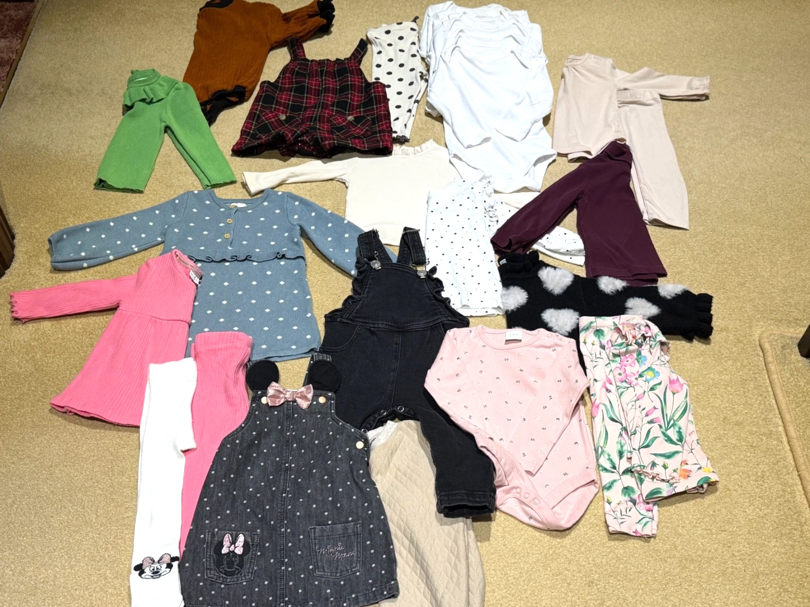 Large Bundle Of 29 Baby Girl 9-12 Month Clothes Items.. Next..