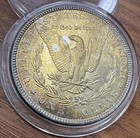 1885-P Morgan Silver Dollar • Stunning Rainbow Toning • UNC • Collector Coin A1 — photo 4