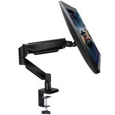 Futura Monitor Arm Desk Mount for 13-32 Inch Flat or Curved Monitors, Gas Spring