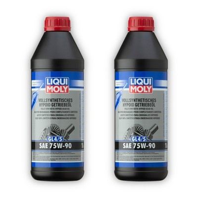 2x Getriebeöl LIQUI MOLY 1024 Hypoid (GL4/5) 75W-90 vollsynthetisch Schalt