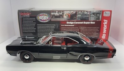 AutoWorld 1/18 Scale 1969 DODGE CORONET SUPERBEE “Black Version