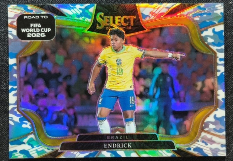 Endrick 2025-26 Panini Select Road To Fifa World Cup Field Level Winter Camo /49