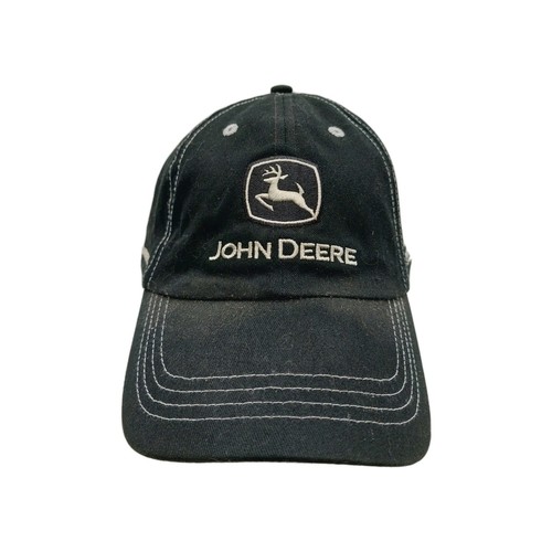 John Deere Black Hat Nothing Runs Like A Deere Snapback 