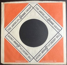 London/American London Group 45rpm commercial/company sleeves: Lot of 4
