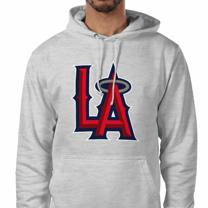 Los Angeles Angels LA Mlb Baseball Hoodie Grey 🇬🇧 XS To 3XL