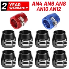 Hex Hose Finisher Clamp 6AN 8AN 10AN 12AN Screw Band Hose End Cover Fittings