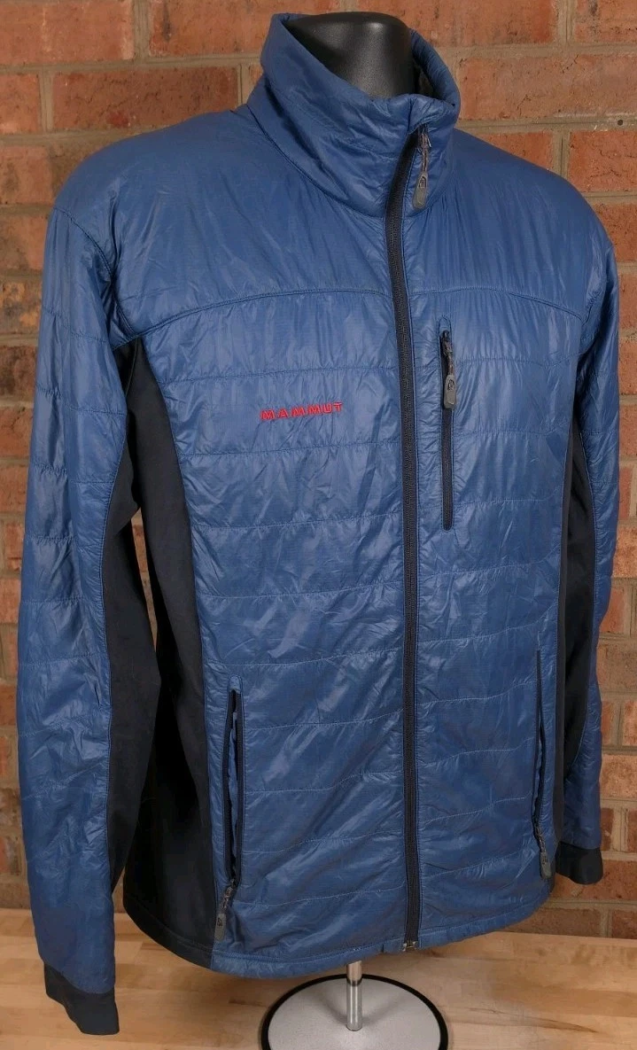 Mammut Jacket Mens Large Blue Insulated Polartec Alpha Ripstop Outdoor Hybrid - product detail image 2