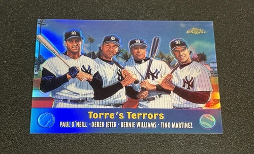 Derek Jeter 2000 Topps Chrome Combos Torre's Terrors Refractor SP #TC3 O'neill