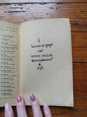 Henry MILLER von F.J TEMPLE PROVENANCE LUCIEN CLERGUE] - E.A.S. zu Lucien und Yo