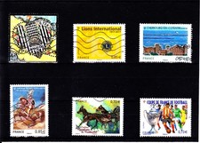 N° 5118/5152/5163/5157/5158/5145 - OBL - année 2017 - lot 7